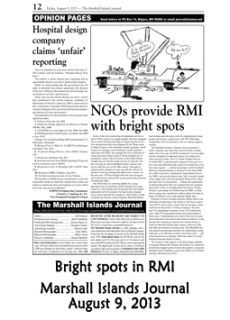Bright spots in RMI.  Marshall Islands Journal